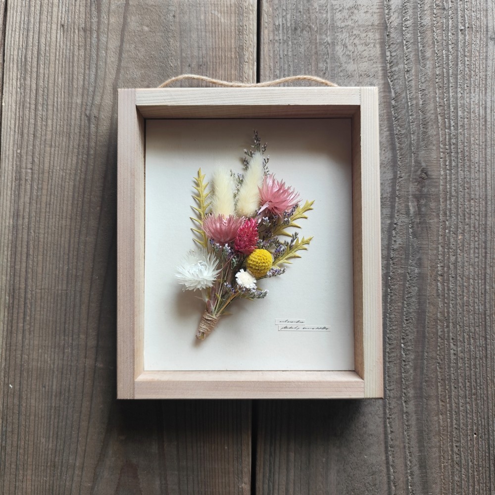  ２枚セット　植物標本風パネル+ボタニカルパネル